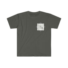 BYB 8 White Logo Unisex Tee (with background)
