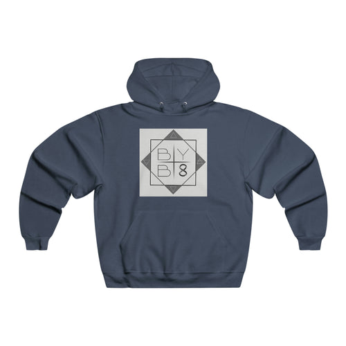 BYB 8 - White Logo Hoodie (with background)