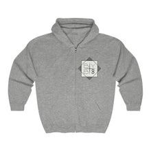 BYB 8 - White Logo Zip Hoodie (no background)