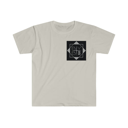 BYB 8 Black Logo Unisex Tee (with background)