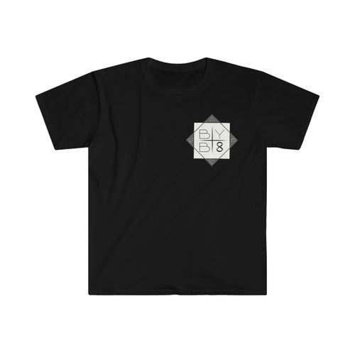 BYB 8 White Logo Unisex Tee (no background)